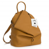 Rucsac dama din piele naturala DiAmanti Zanella Coniac Deschis